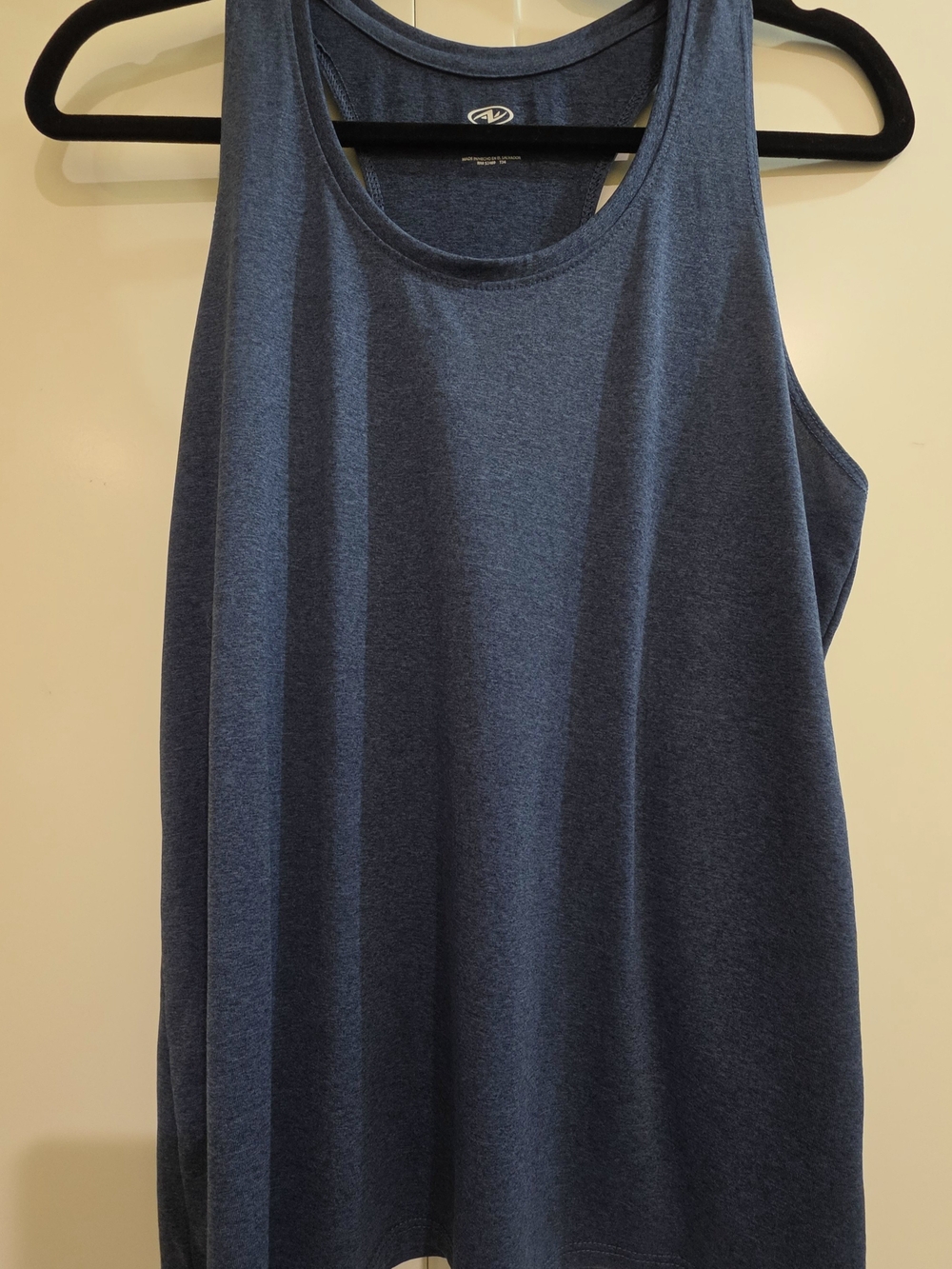 Athletic Scoop Neck Tank Top - Navy